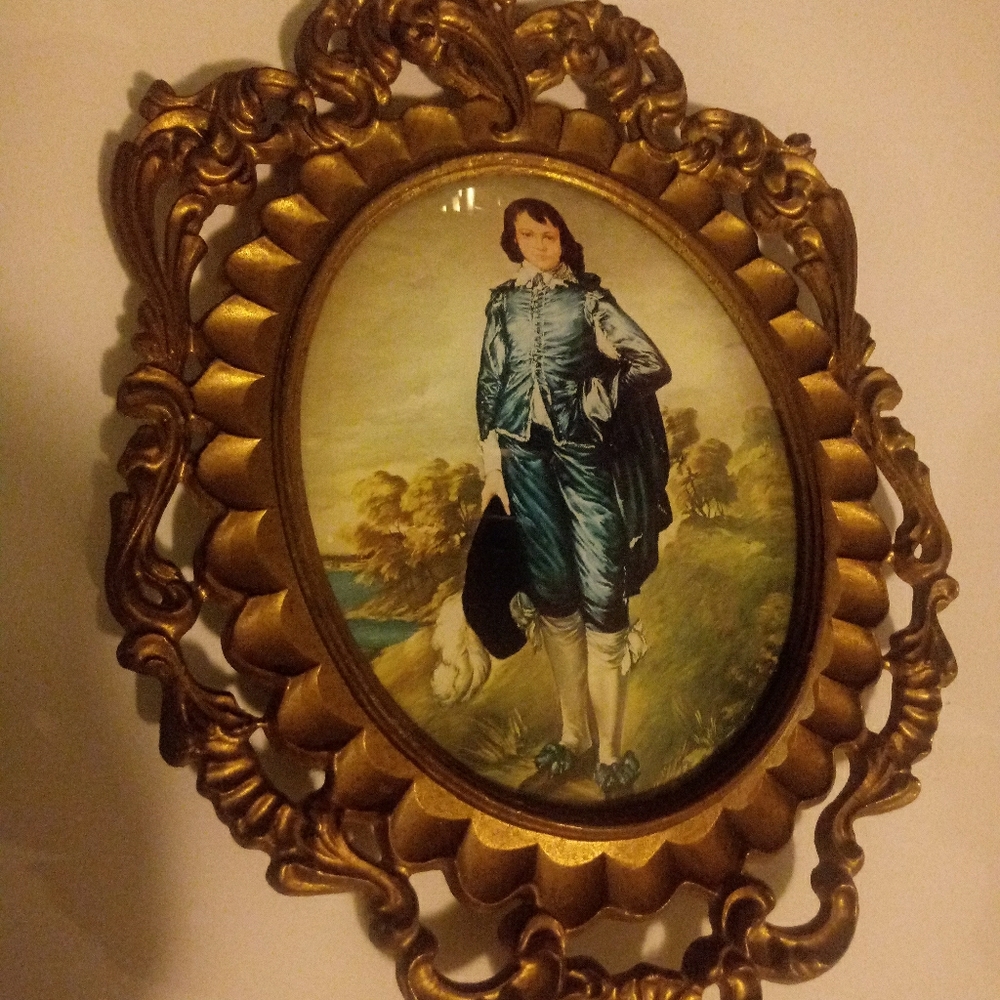 Boy & Girl Victorian wall framed
